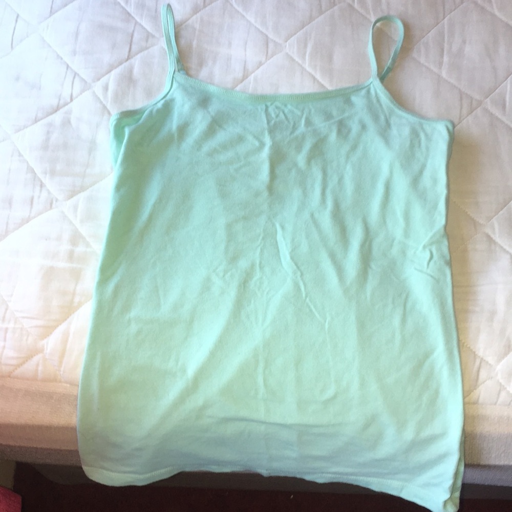 teel / blue tank top